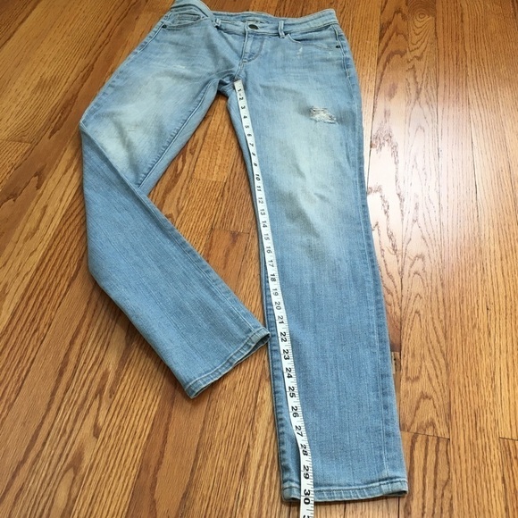Loft Ann Taylor Low Rise Light Wash Denim Blue Skinny Jeans - Picture 10 of 16